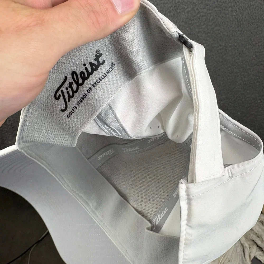 Titleist Mens White Performance Golf Hat Adjustable‎ Heal the City Logo UPF 50+